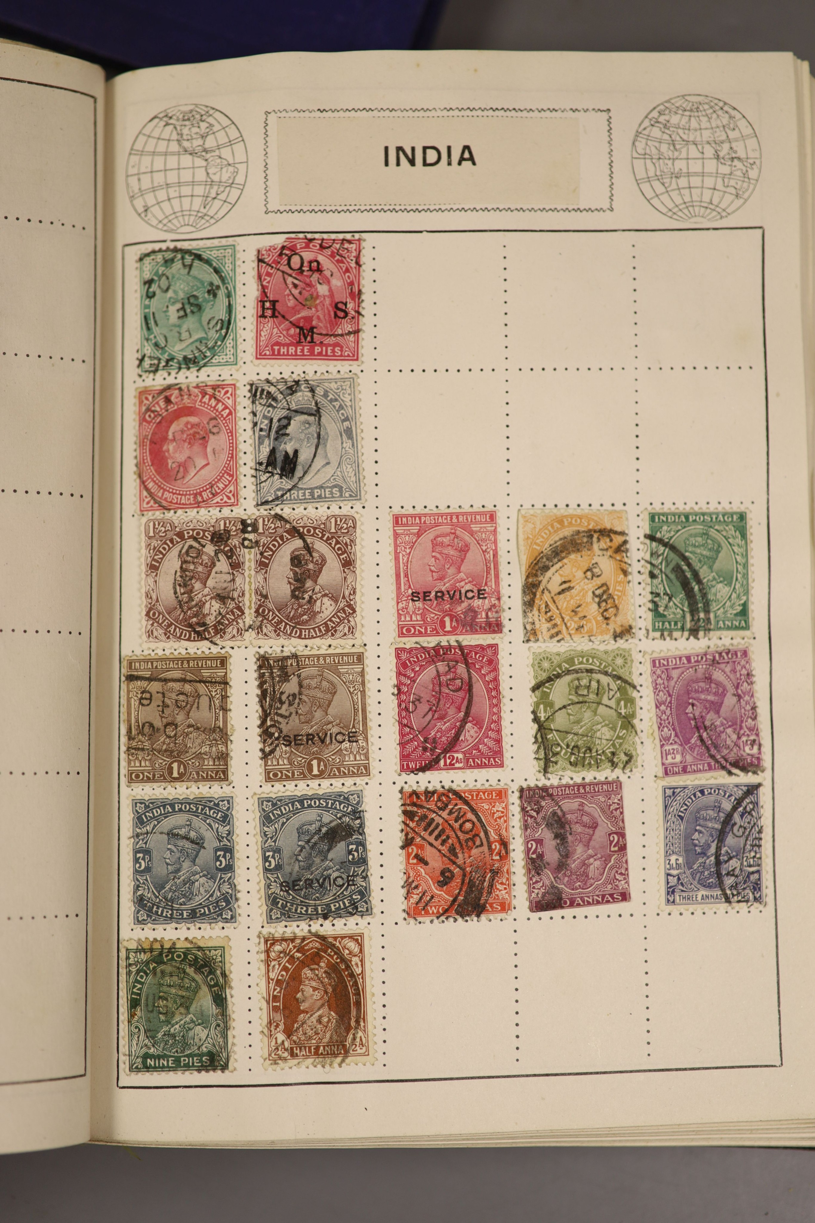 A quantity of world stamps